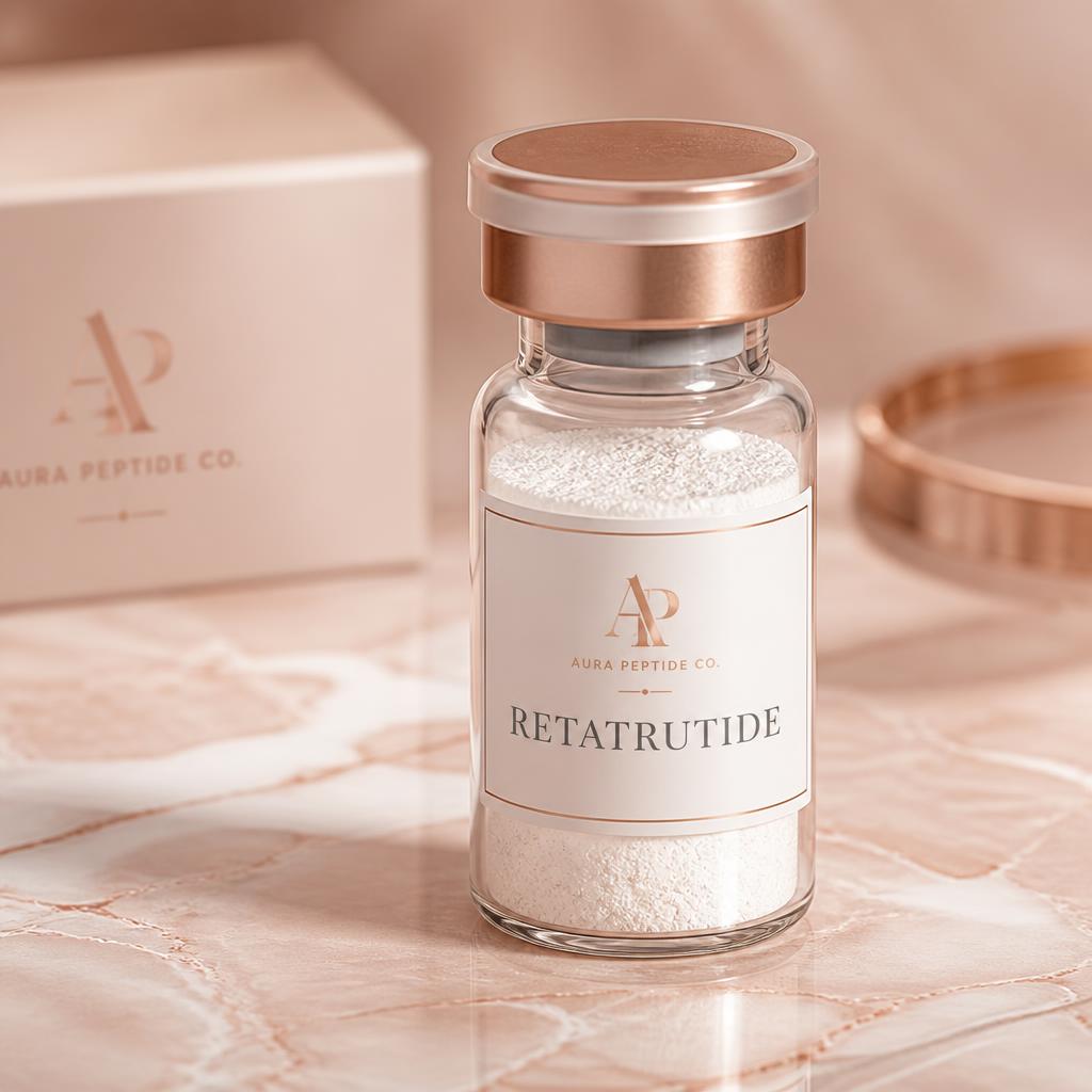 Retatrutide research peptide vial