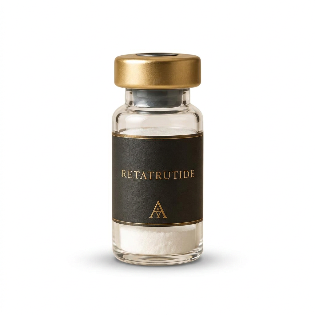 Retatrutide research peptide vial